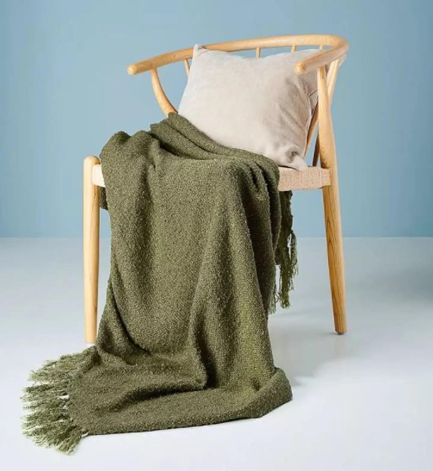 Mysa plaid i mosgrøn