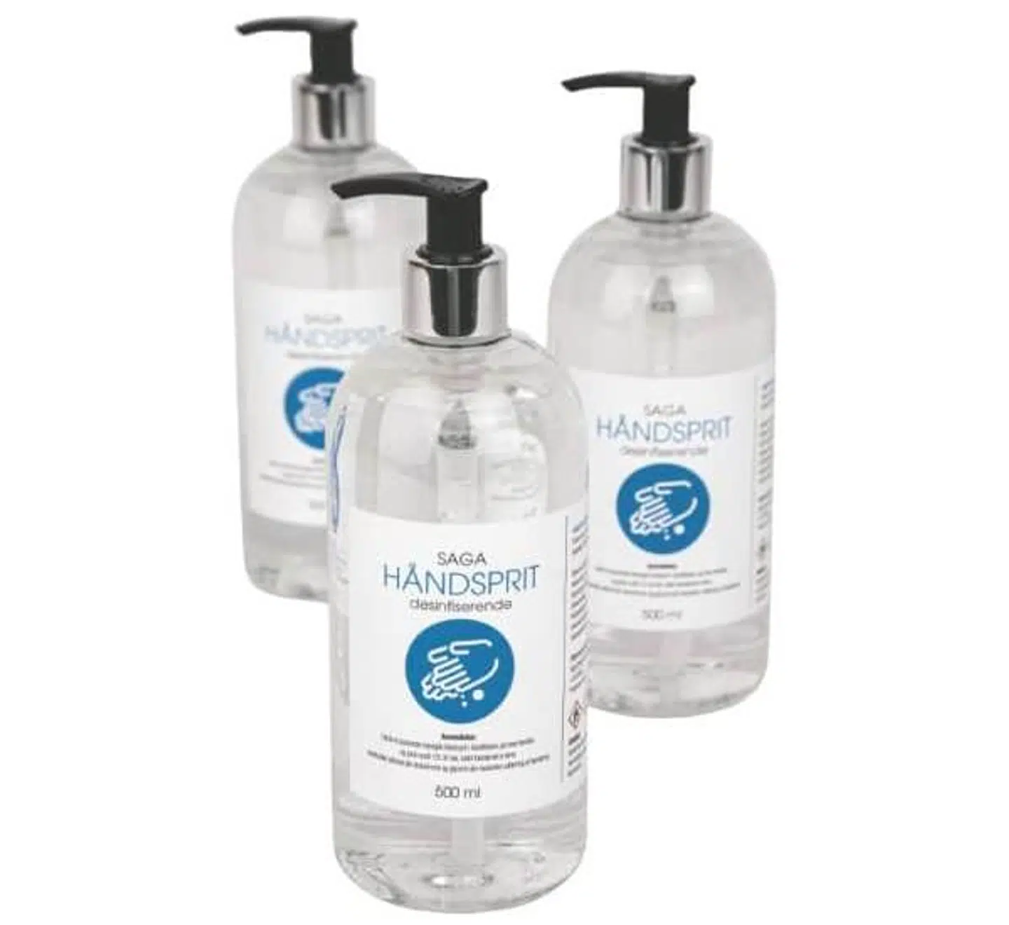 Indeholder: Alkohol 73%, Denat, Aqua Dest, Glycerin.