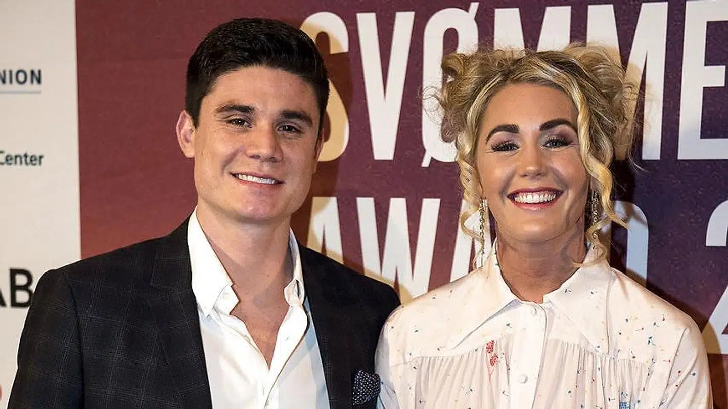 Jeanette Ottesen med sin mand, Marco Loughran. Han er også hendes træner.