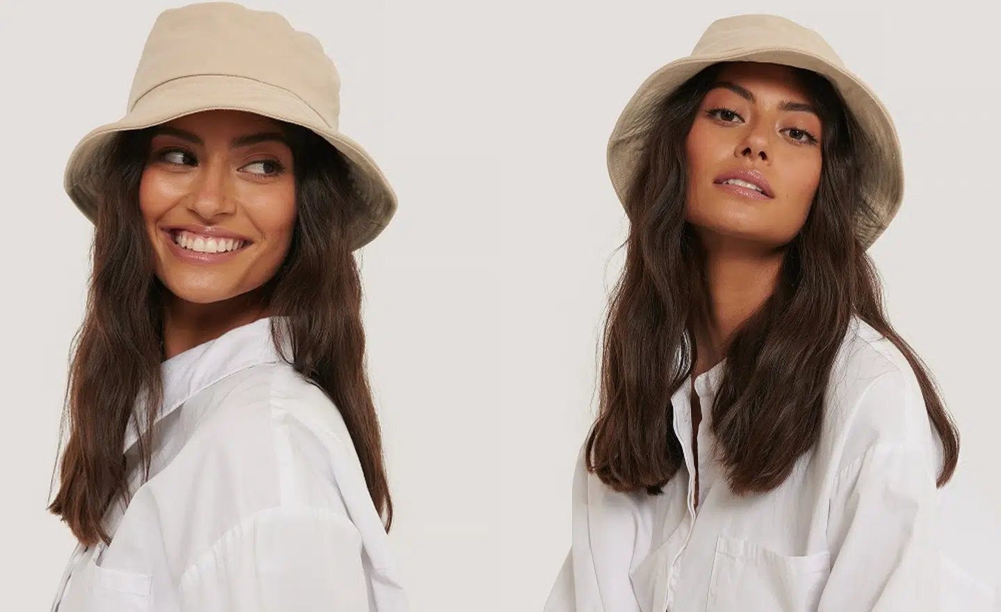 Bøllehat i beige fra NA-KD