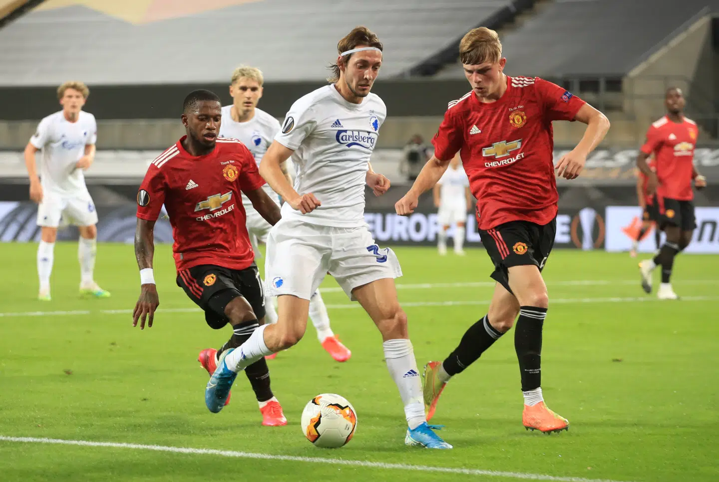 Rasmus Falk var en af kampens helt store oplevelser, da FCK tog Manchester United helt ud i forlænget spilletid, før den engelske storklub afgjorde sagerne.