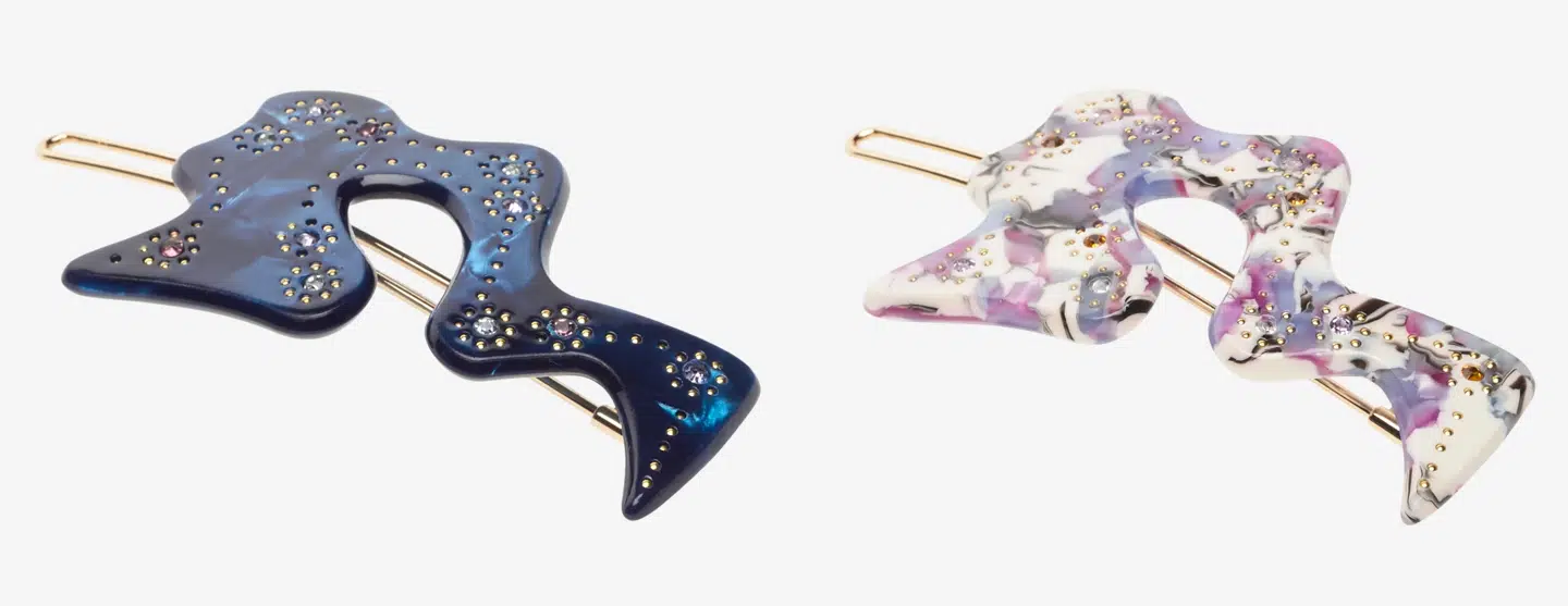 Hvis Leaena hårpynt i blå