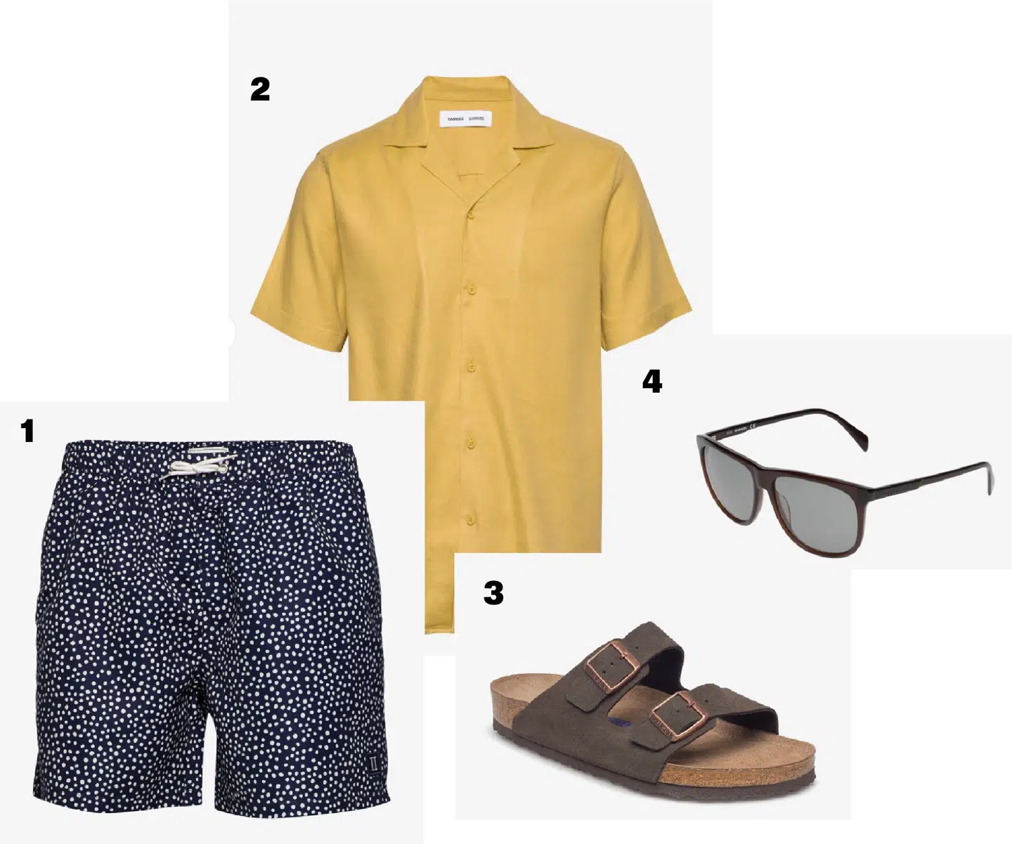 Et lækkert og praktisk outfit til stranden.