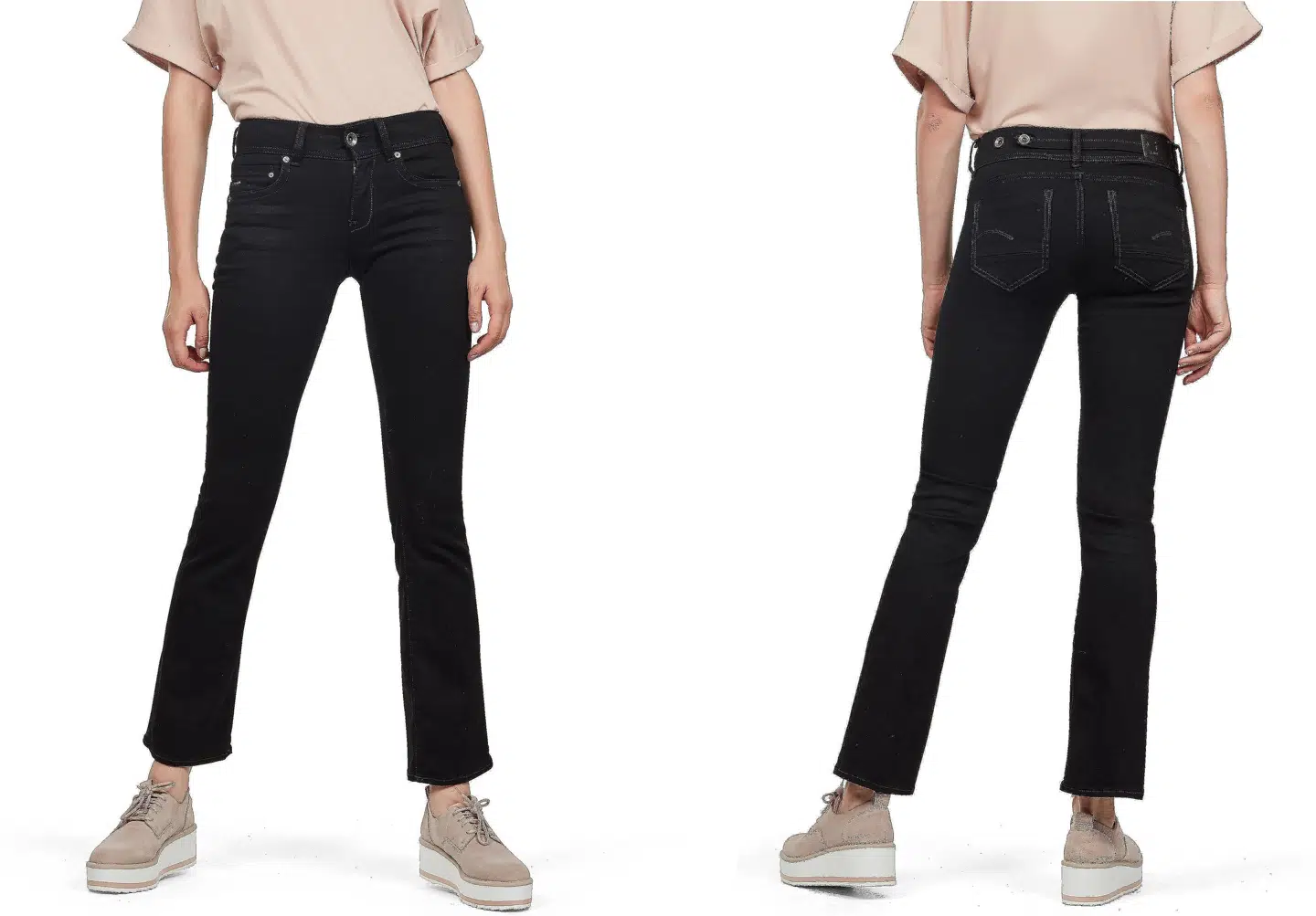 G-Star Raw boot cut jeans i sort fra Boozt.com