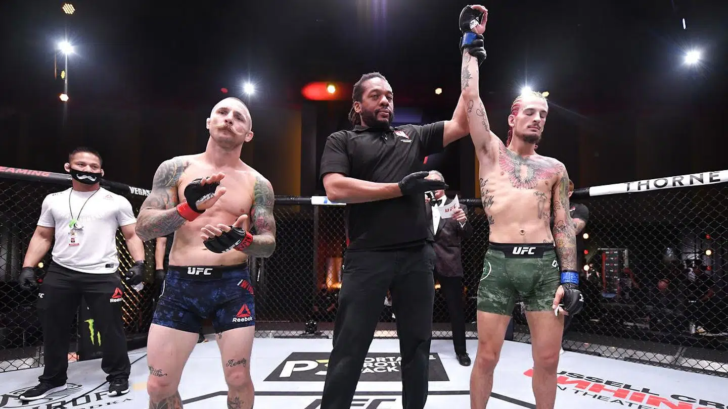 Sean O'Malley efter sejren over Eddie Wineland ved UFC 250.