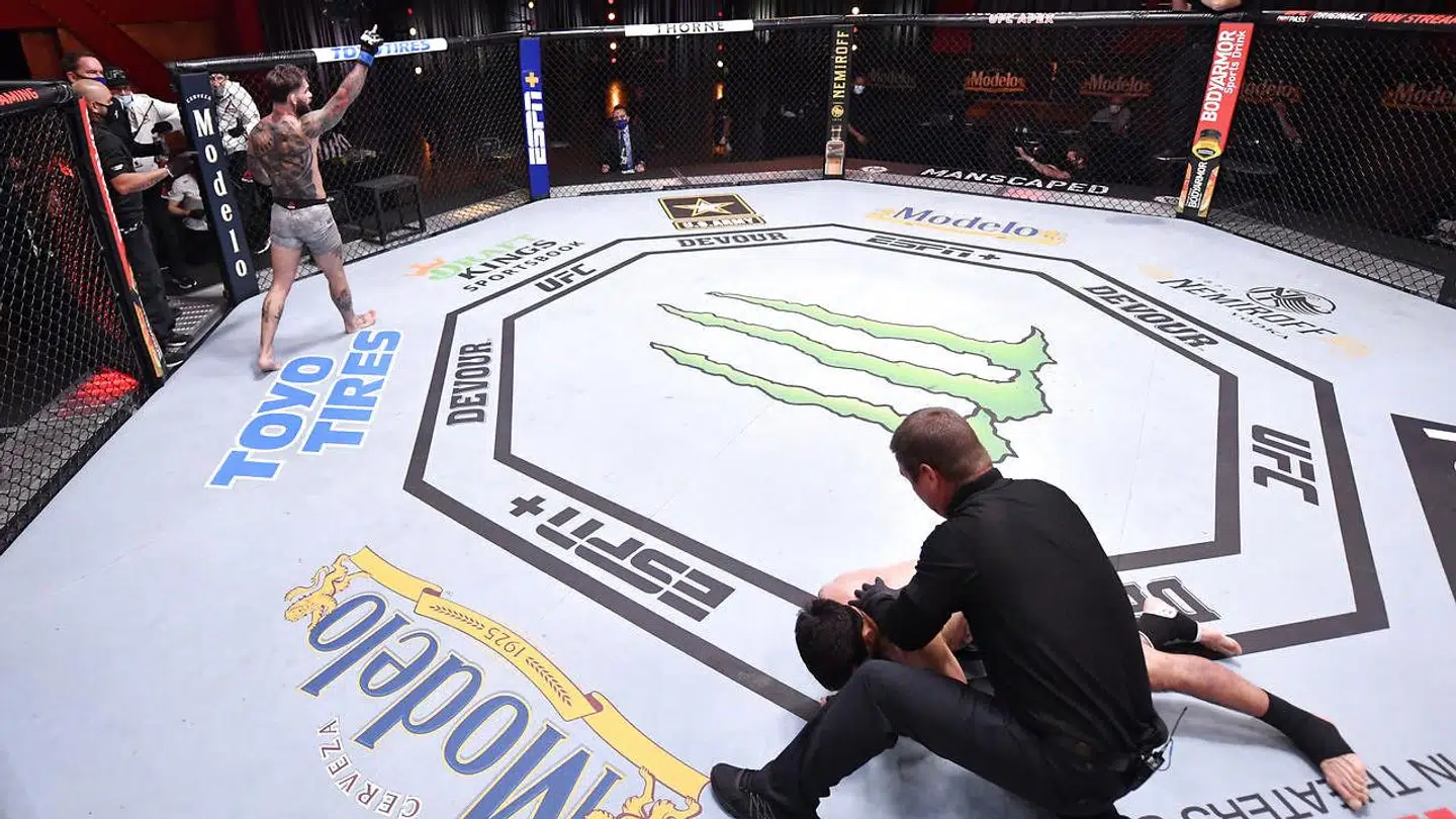 Cody Garbrandt kunne juble efter den voldsomme knockout mod Raphael Assuncao ved UFC 250.