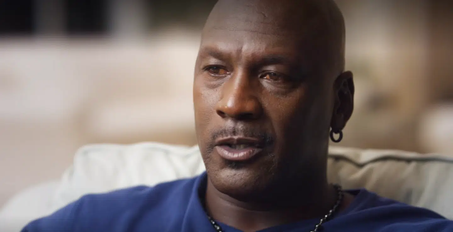 Sådan ser Michael Jordan ud i serien 'The Last Dance'.