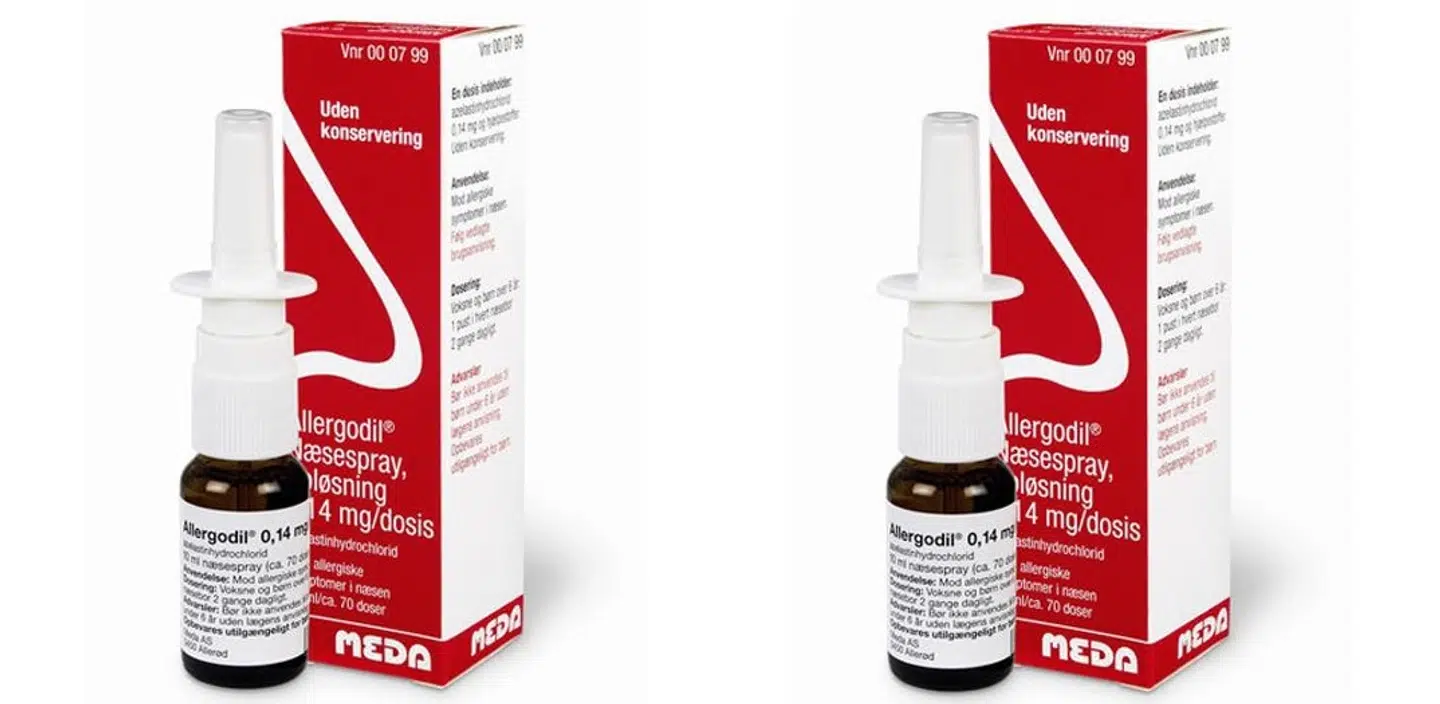 Allergodil Næsespray 0,14 mg - 70 doser