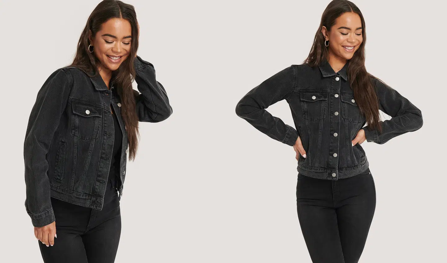 Denim Regular Fit Jacket fra NA-KD