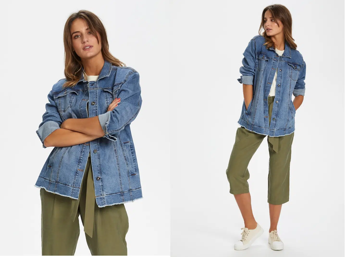 Kaffe Denimjakke fra Bon'A'Parte