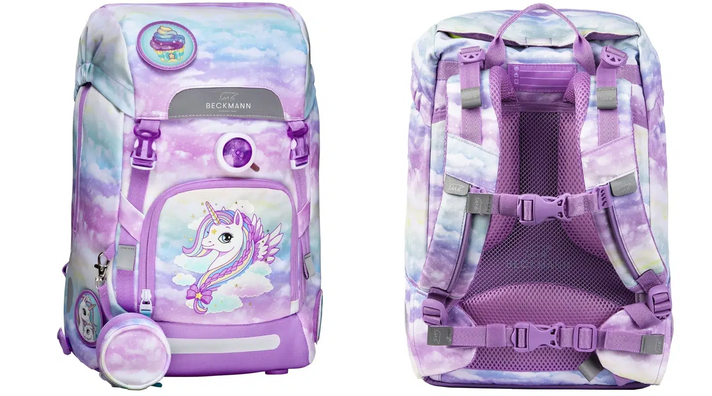 Rygsæk fra Beckmann med enhjørningemotiv