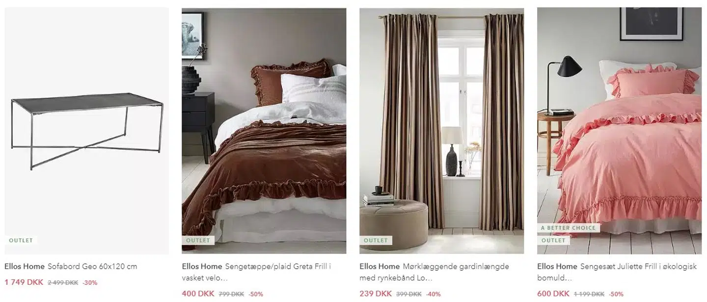 Ellos Home med op til 50% besparelser