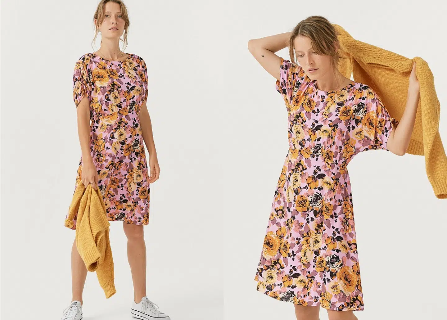 Joelle kjole med blomster fra Ellos.dk