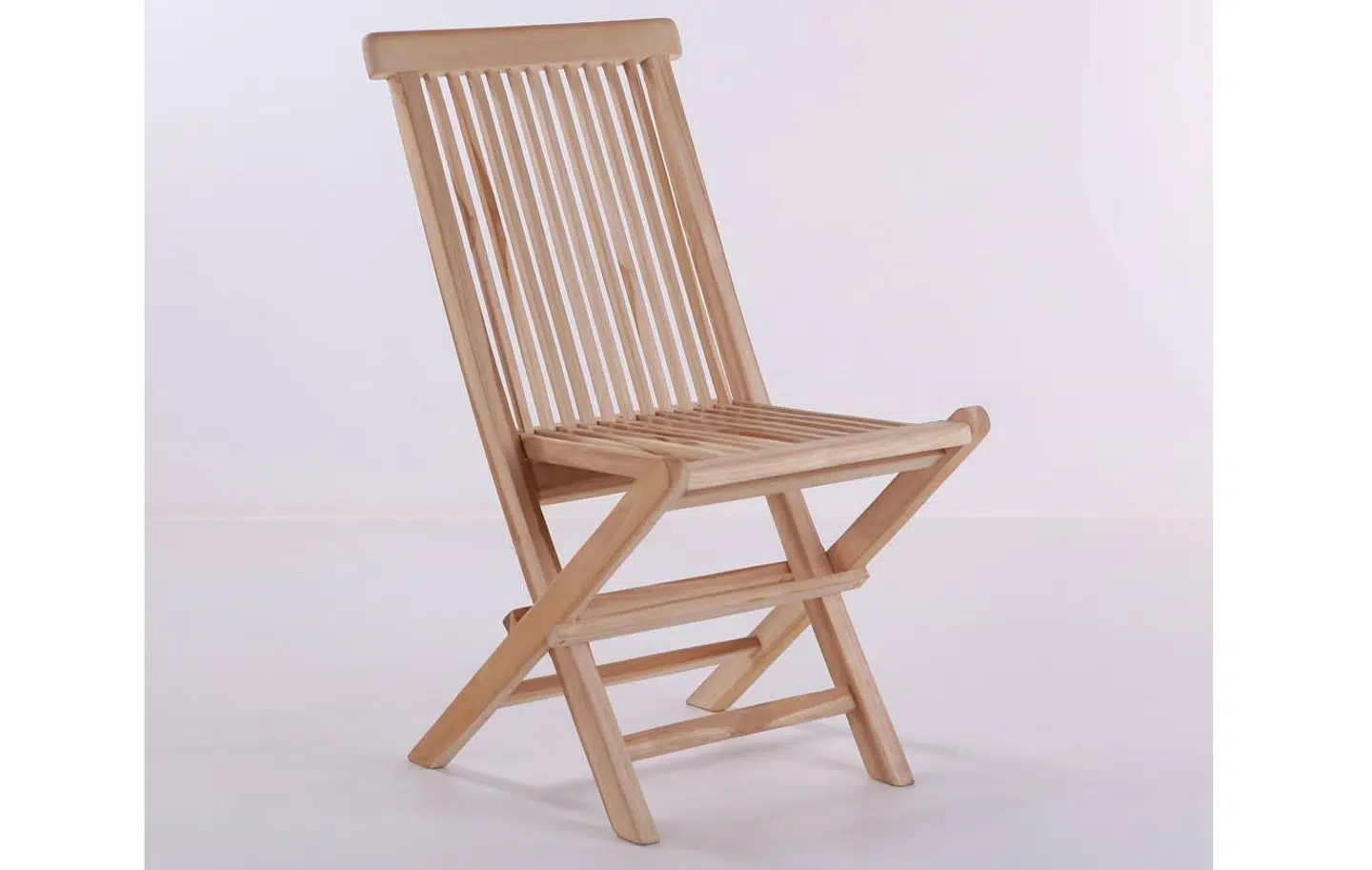 Dacore – Klapstol uden armlæn til bordet i teak