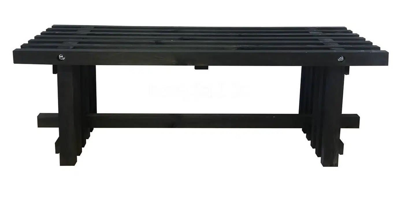 Trallebænk sort 120 cm