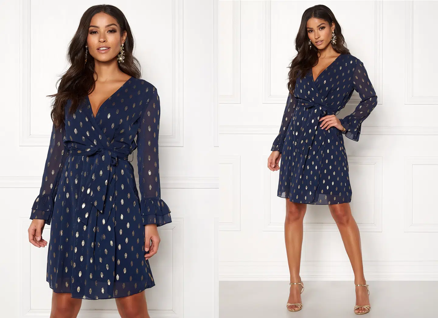 Chandra L/S Dress Sky Captain hos Bubbleroom