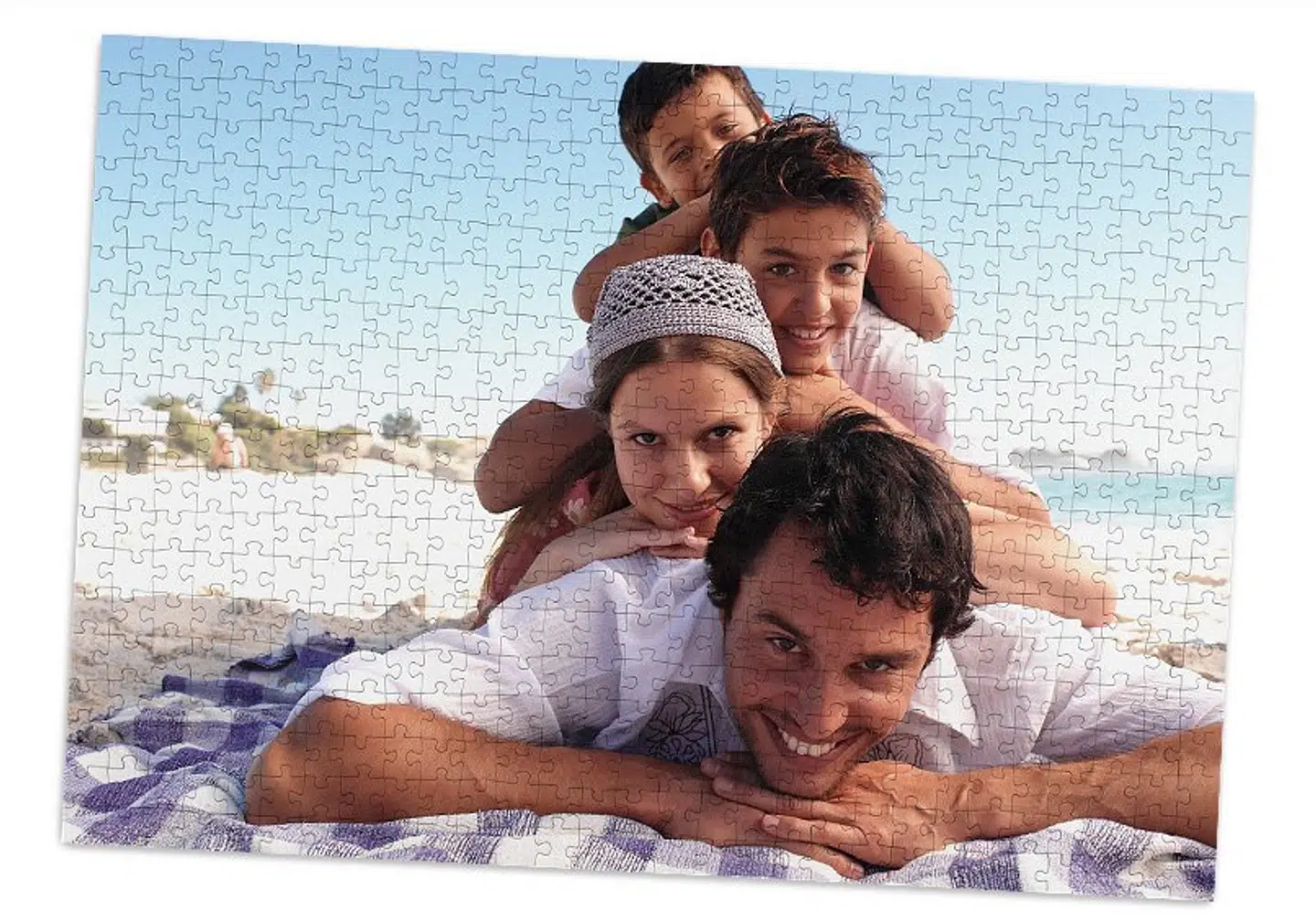 Puslespil 1000 brikker - med dit eget billede