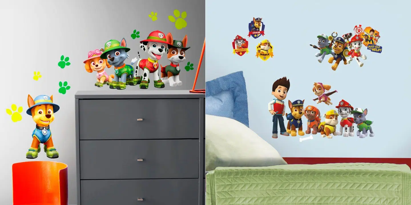 PAW PATROL wallstickers pakke