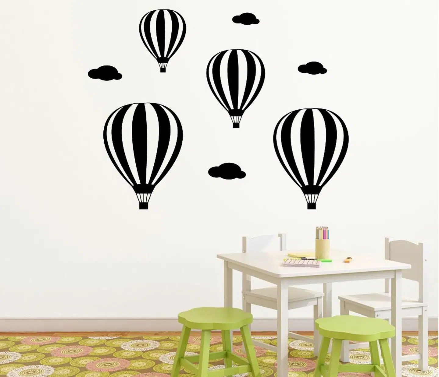 Luftballoner wallstickers til børneværelset