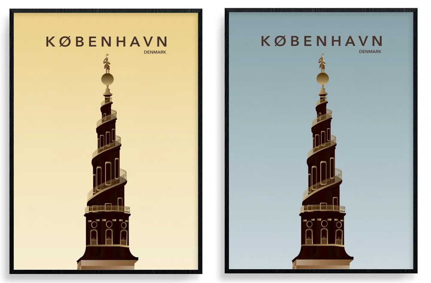 KØBENHAVN VOR FRELSER KIRKE PLAKAT