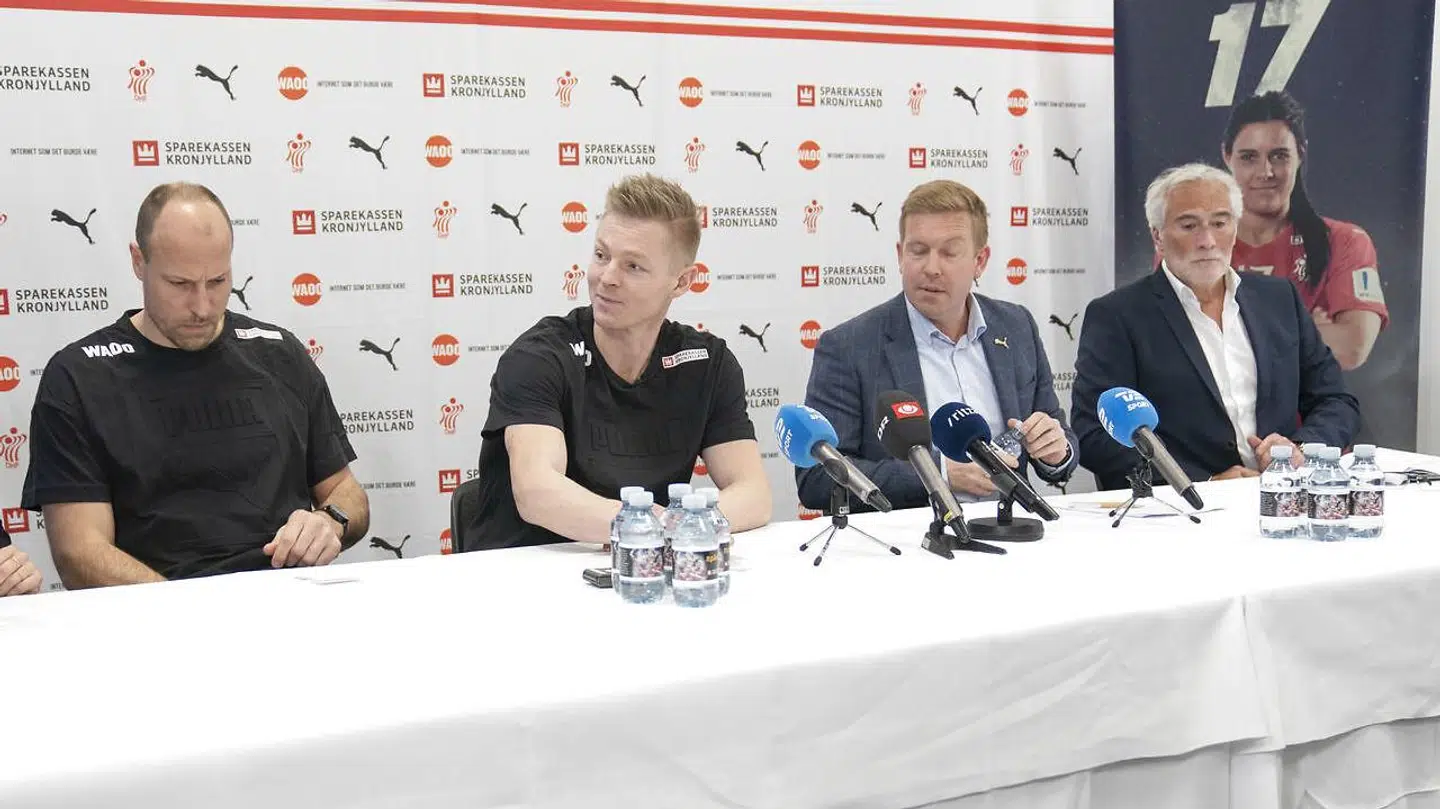 Jesper Jensen præsenteret som ny landstræner for kvinderne på et pressemøde i Kolding mandag den 2. marts 2020.. (Foto: Claus Fisker/Ritzau Scanpix)