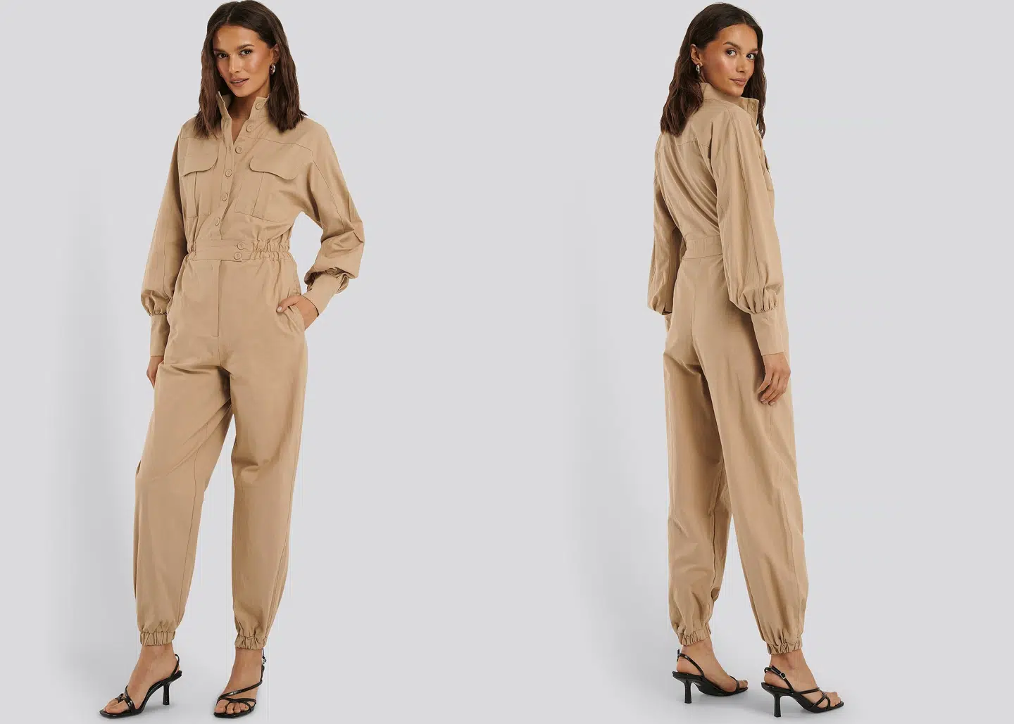 Button Detailed Jumpsuit fra NA-KD.