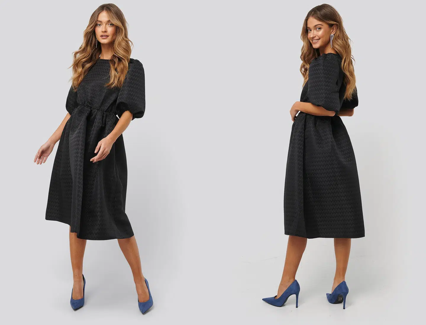Structured Puff Dress fra NA-KD.