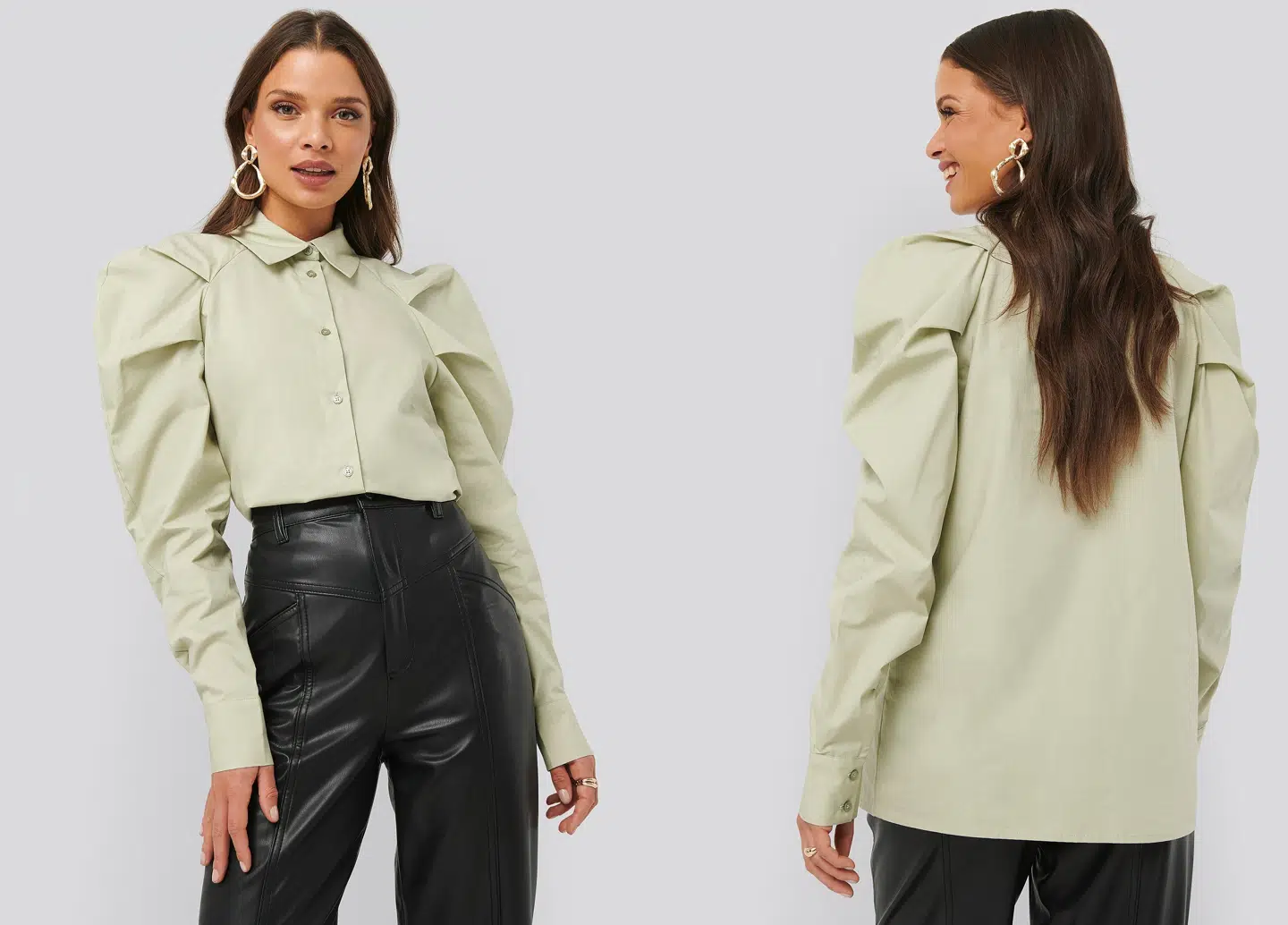 Puff Shoulder Shirt fra NA-KD.