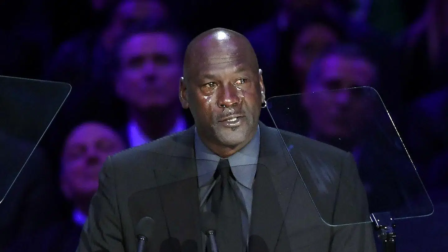 Michael Jordan kunne ikke holde tårerne tilbage, da han skulle mindes Kobe Bryant, som han kaldte for sin 'lillebror'.