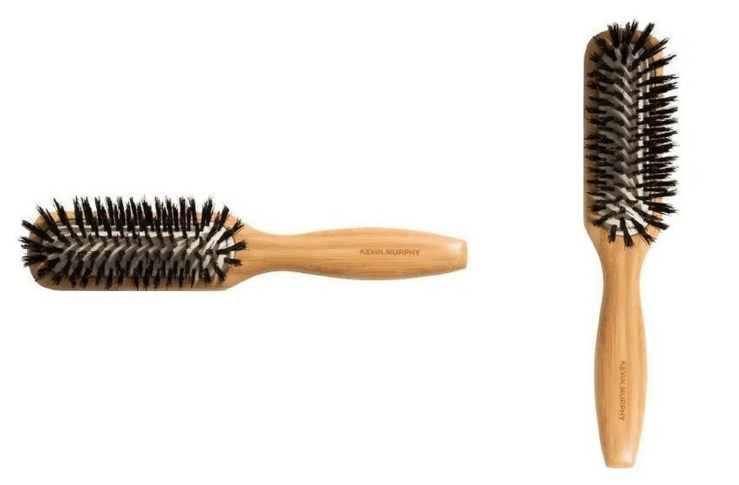 Øko-venlig stylingbørste af bambus.