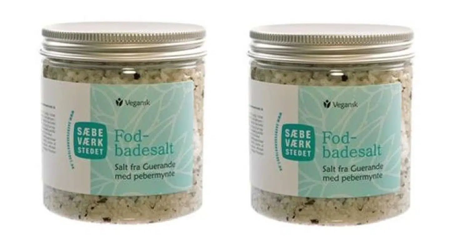 Fodbadesalt til selvforkælelse.