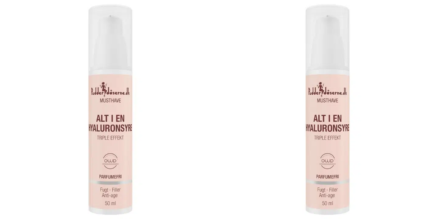 Alt i en creme med hyaluronsyre.