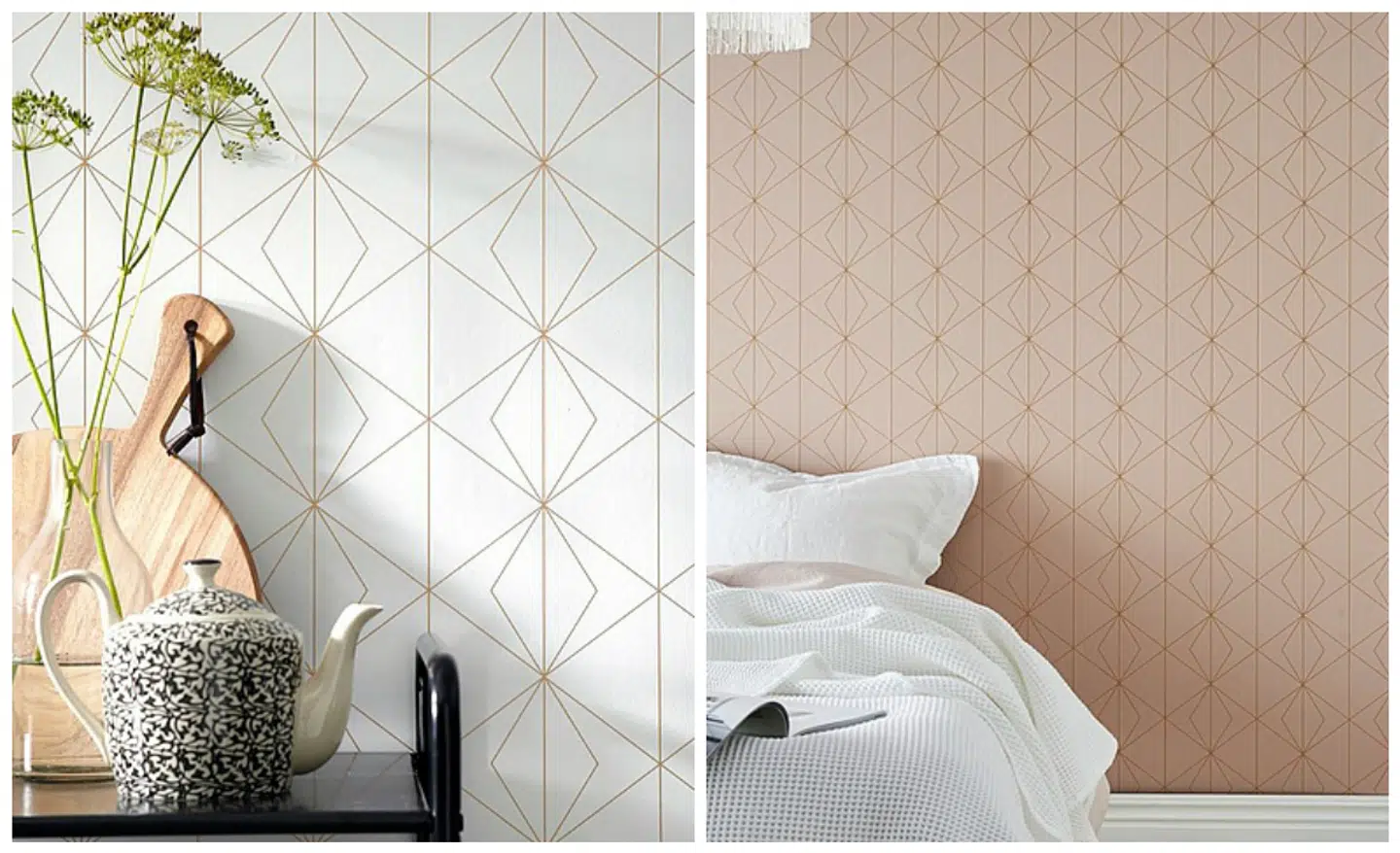 Tapet med flotte mønstre er en stærk boligtrend i dette år.