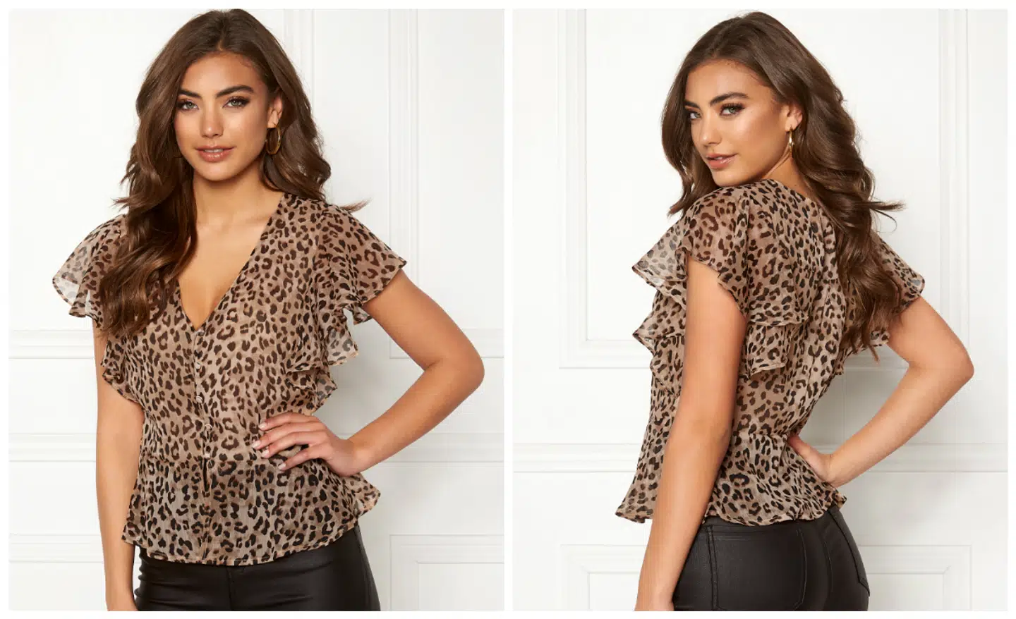 Flot top med leopardprint fra Bubbleroom.