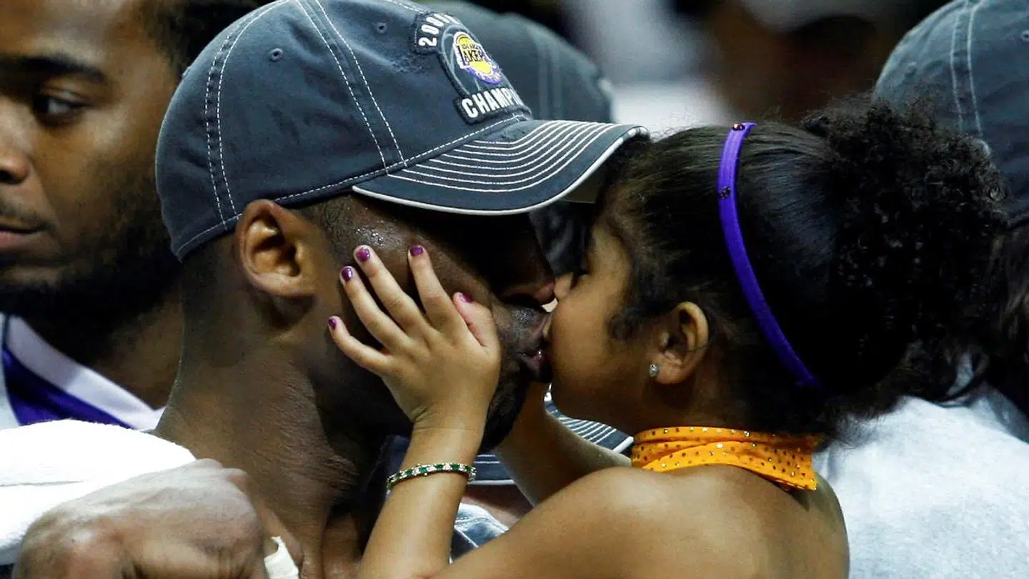 Kobe Bryant og datteren Gianna fotograferet i 2009.