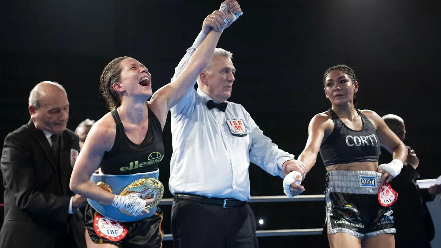 Sarah Mahfoud blev verdensmester lørdag.