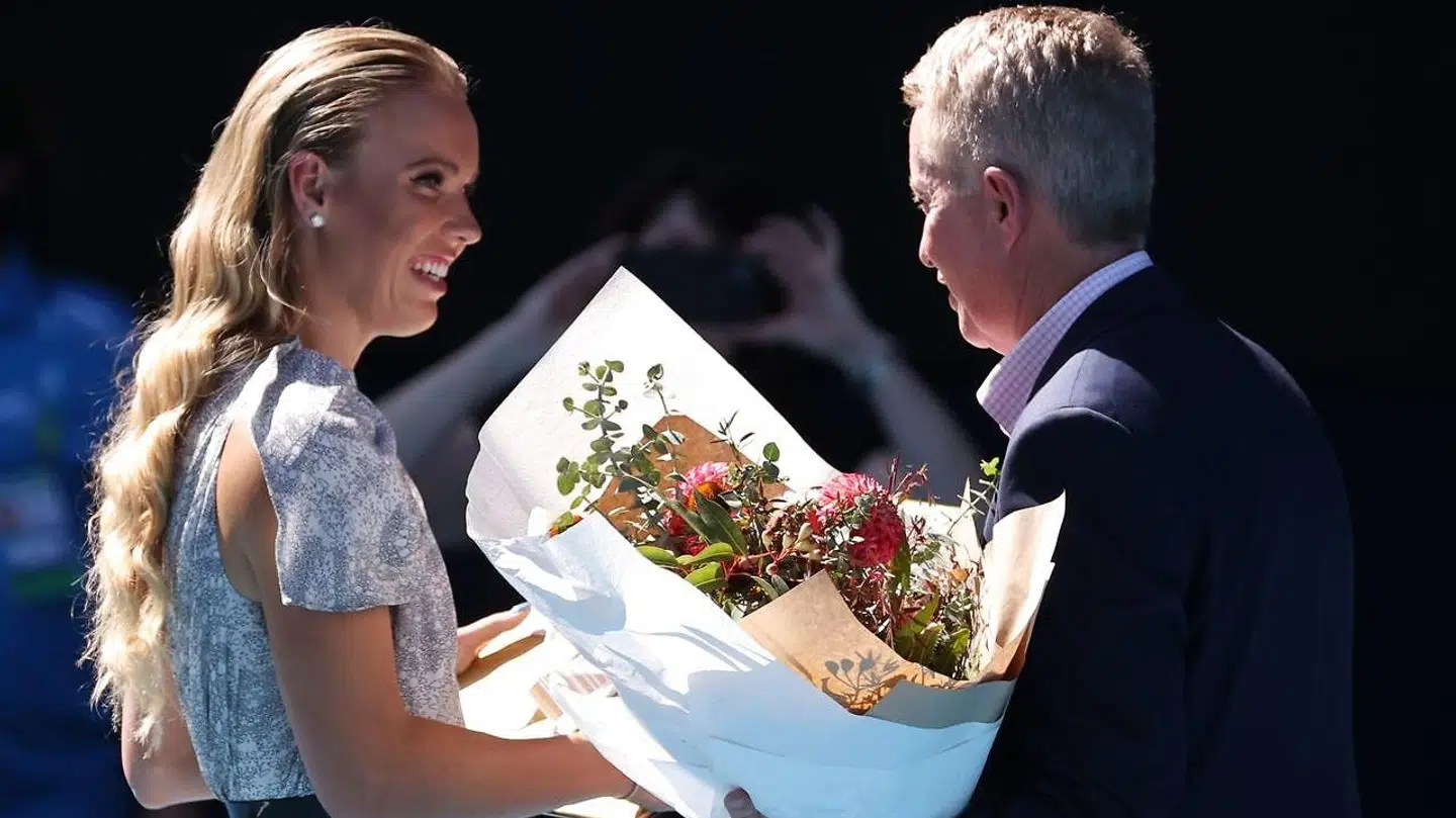 Caroline Wozniacki blev hyldet i stor stil.