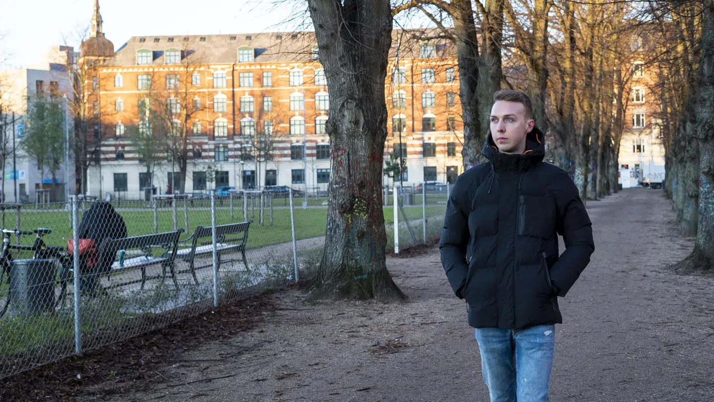 Lukas Rossander ved Nørrebroparken.