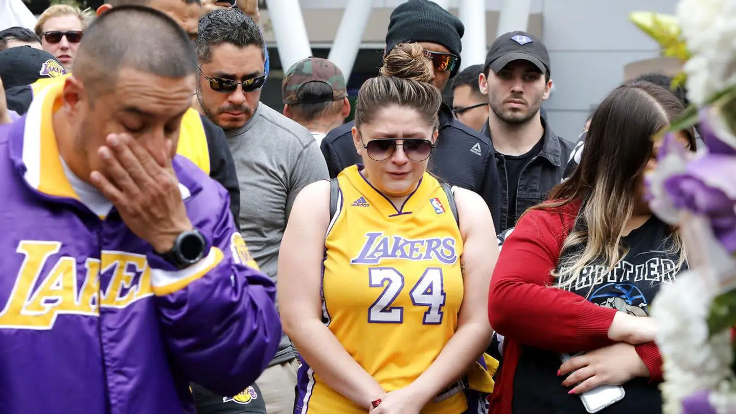 Sørgende fans i Los Angeles.