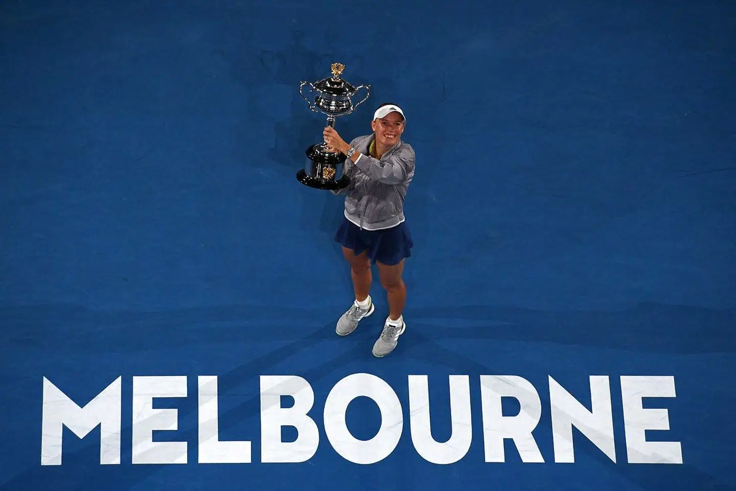 Caroline Wozniacki vandt i 2018 damesinglefinalen ved grandslam-tennisturneringen Australian Open i Melbourne.