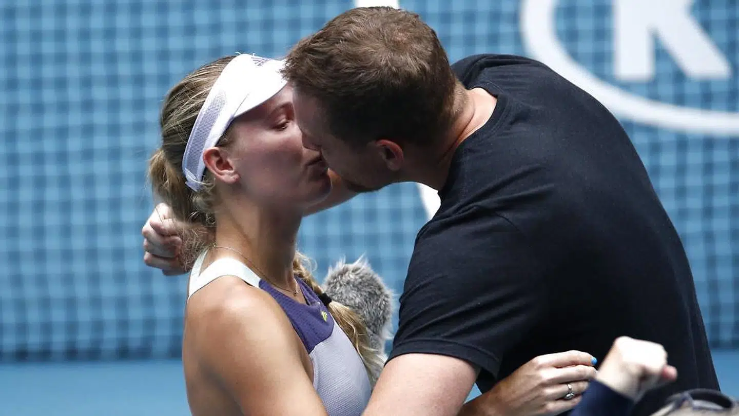 Caroline Wozniacki og manden David Lee.