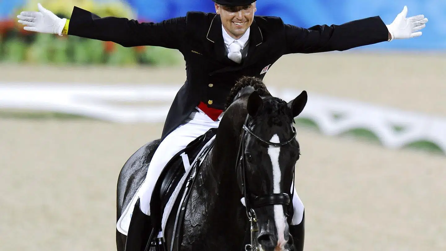 Andreas Helgstrand på Don Schufro ved OL i 2008.