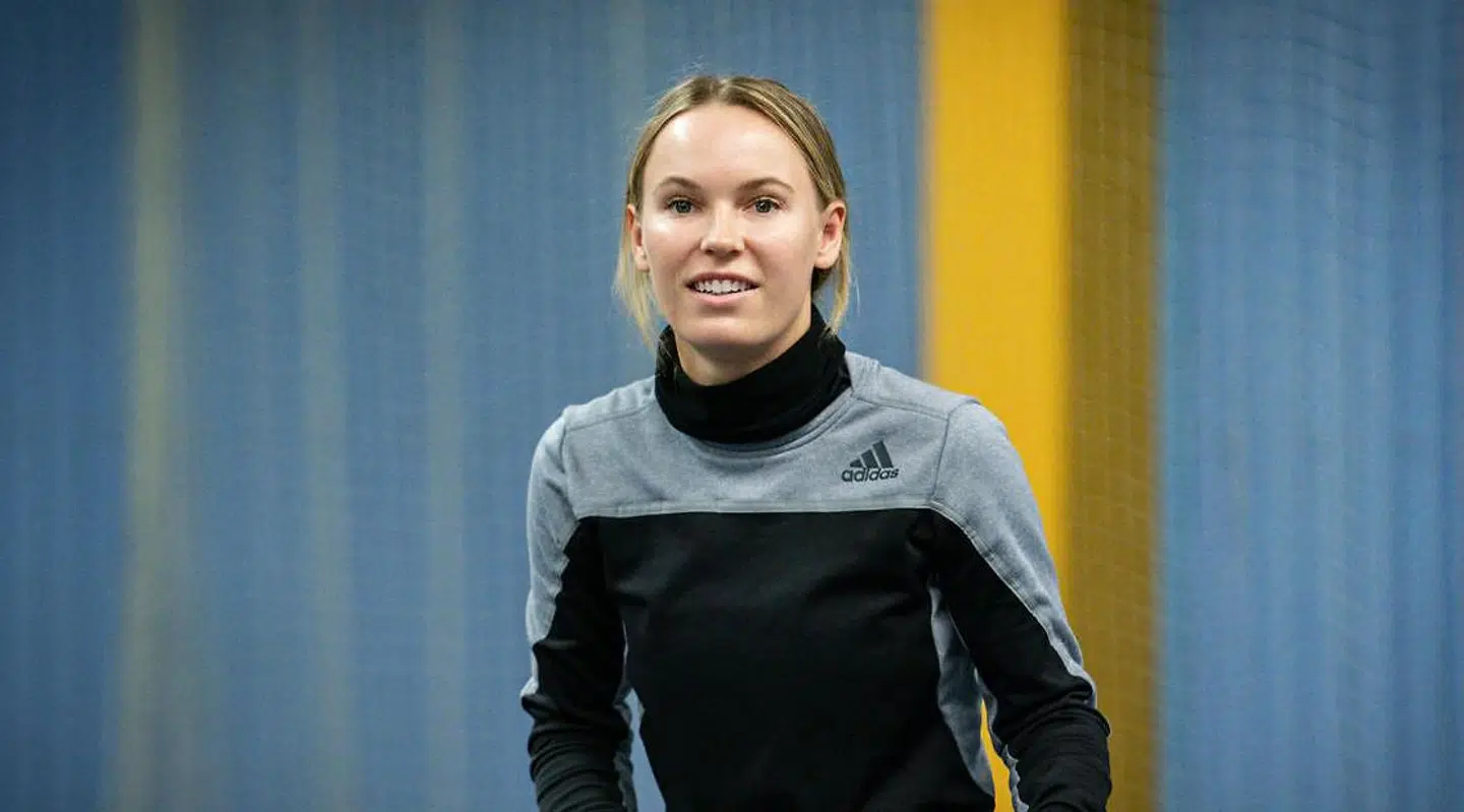Caroline Wozniacki var i november i Danmark for at spille tennis i forbindelse med velgørenhedsarbejde.