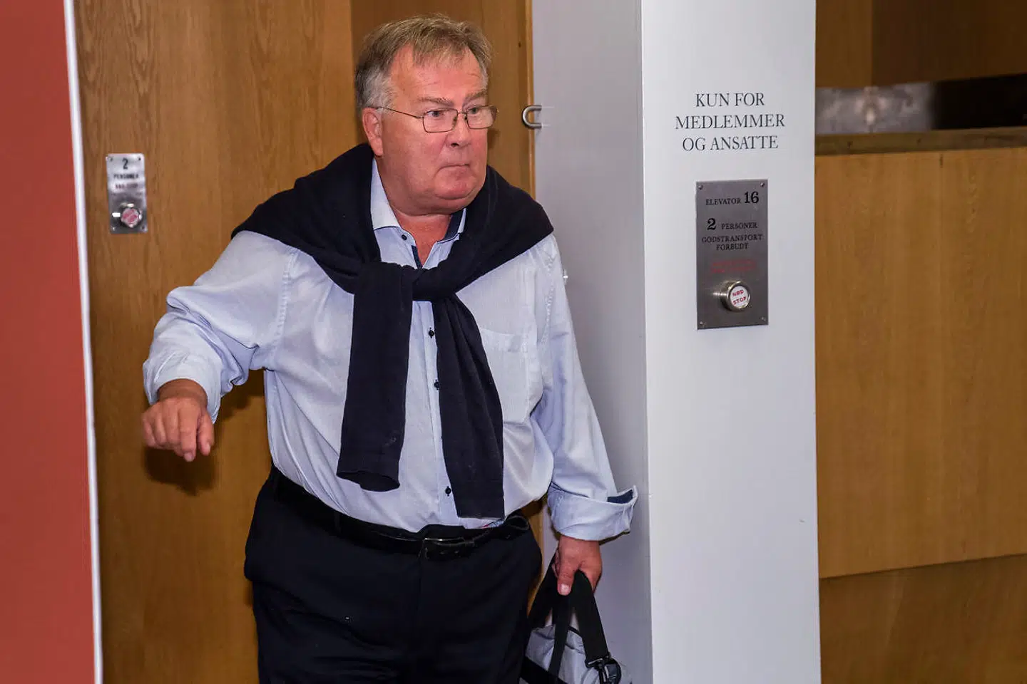 Claus Hjort ankommer Venstres gruppemøde på Christiansborg, onsdag den 28. august 2019.