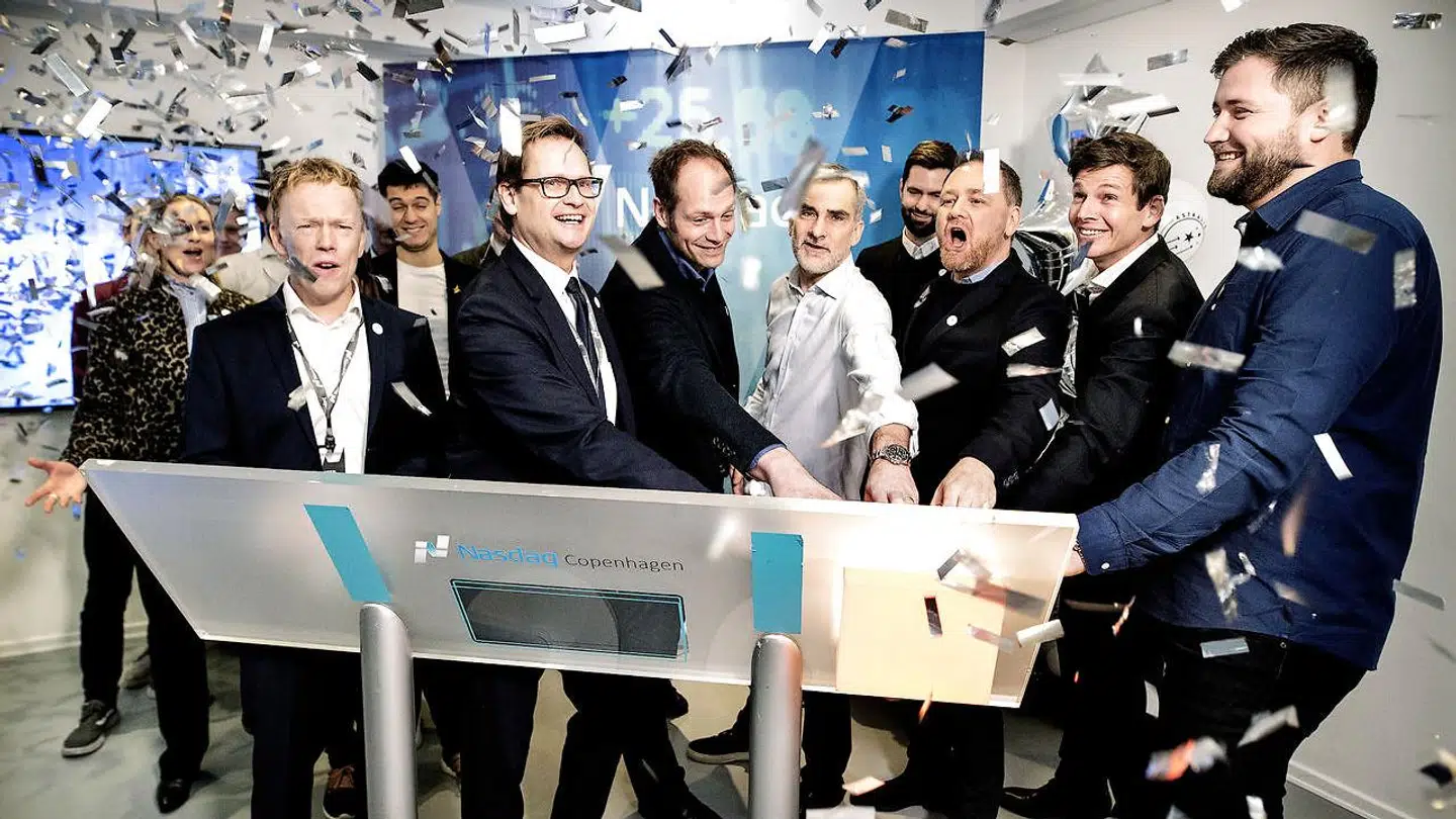 Astralis Group til børsnoteringen i mandags.