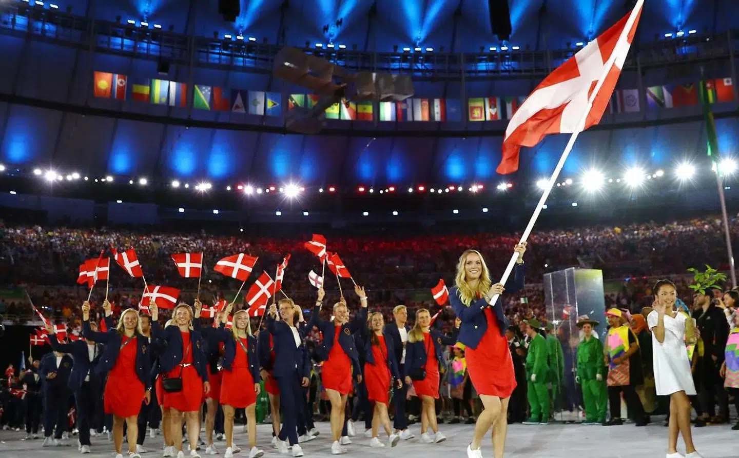 Caroline Wozniacki var Danmarks fanebærer under OL i Rio i 2016.