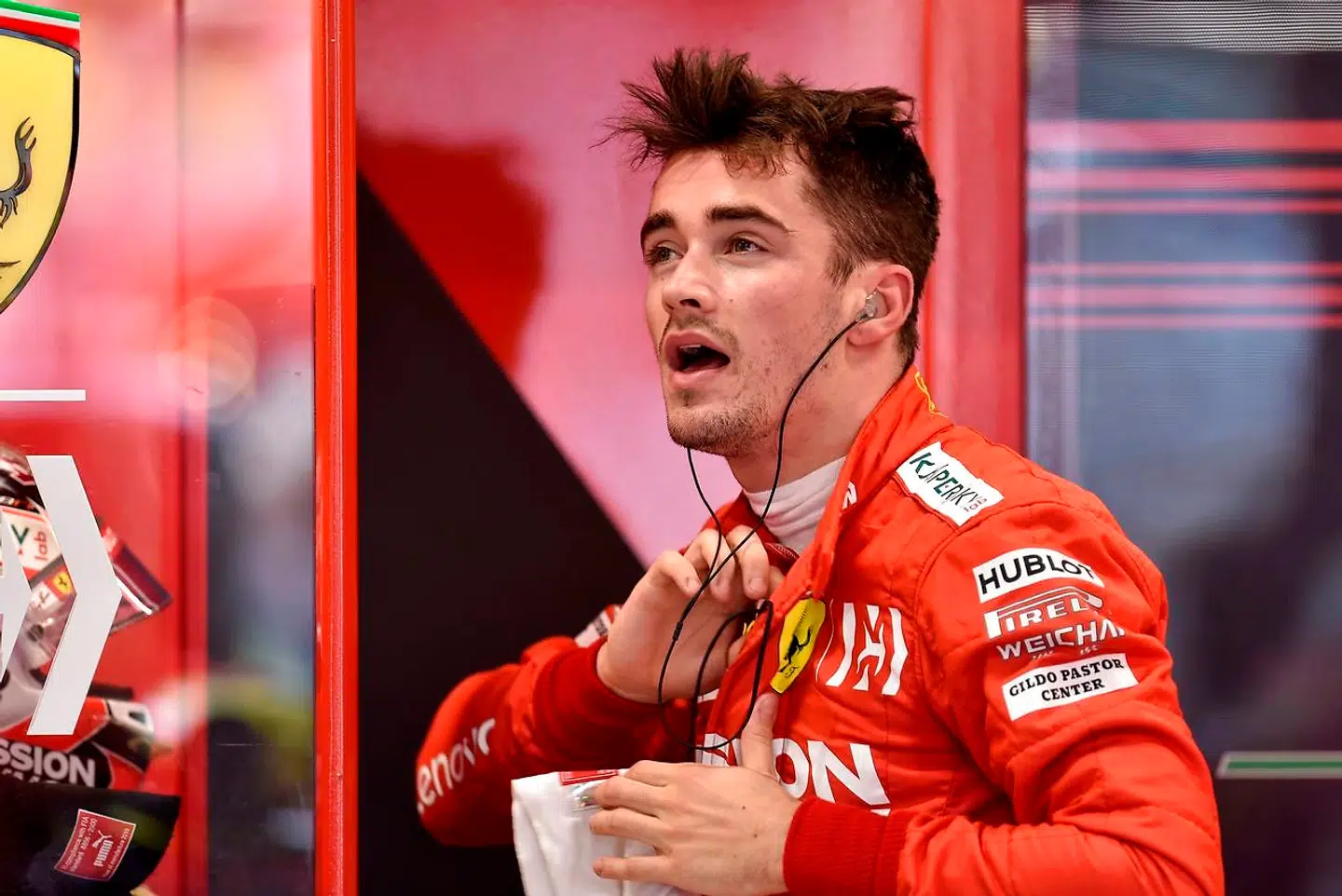 Sammenstødet med Sebastian Vettel kostede også Charles Leclec løbet, og den unge Ferrari-kører måtte ligeledes udgå.