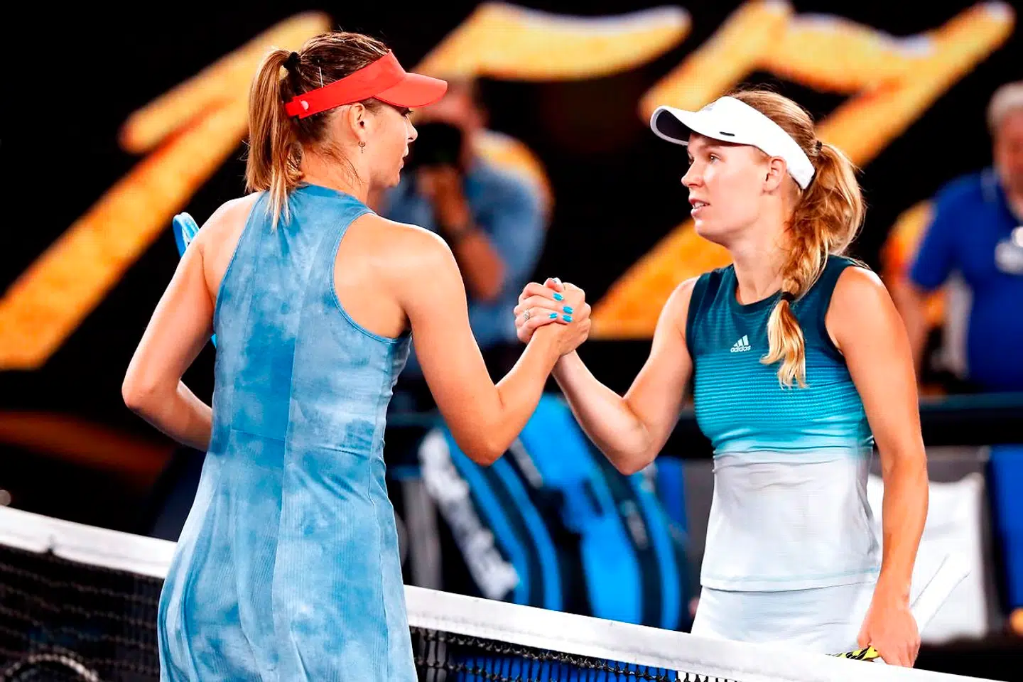 Caroline Wozniacki tabte i januar ved Australian Open til Maria Sharapova.
