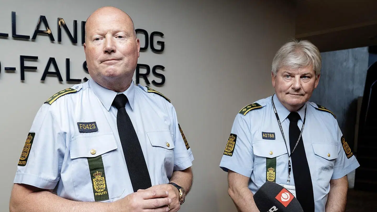 Politiinspeltør Kim Kliver (tv) og vicepolitiinspektør Søren Ravn-Nielsen havde i 2016 ansvaret for efterforskningen af den forsvundne teenager Emilie Meng. (Foto: Claus Bech/Ritzau Scanpix)