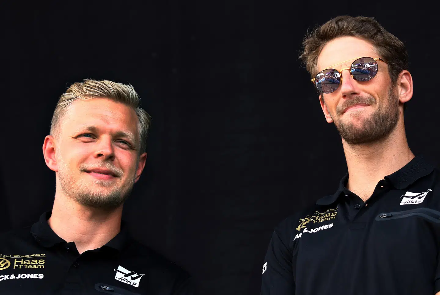 Magnussen og Grosjean her side ved side.